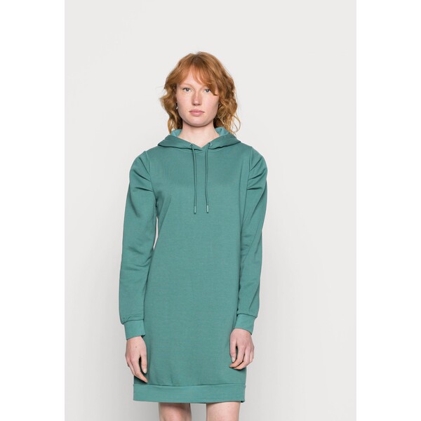 ONLY ONLSWEET RUCHING HOOD DRESS Sukienka letnia mallard green ON321C2Q6-M11