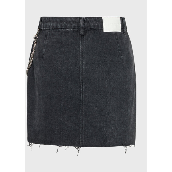 Glamorous Spódnica jeansowa TM0638 Czarny Regular Fit